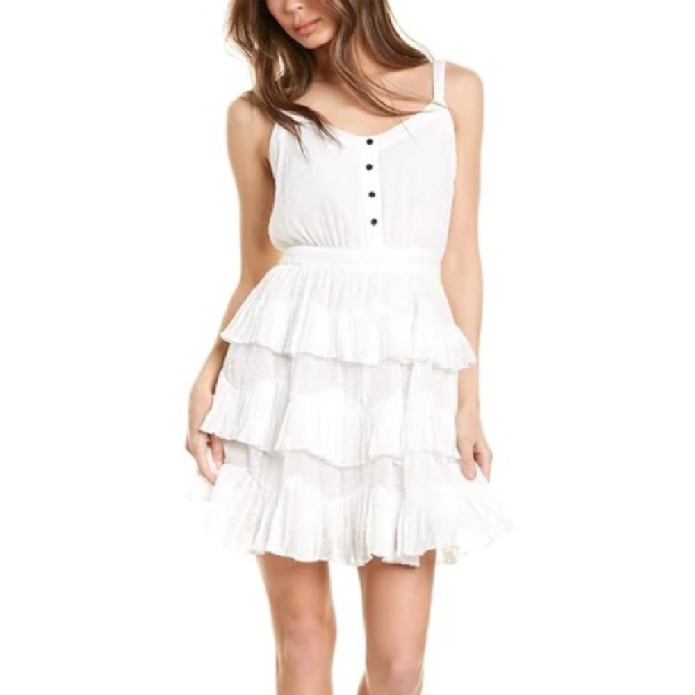 Maje Rustivan Plumetis Mini Dress